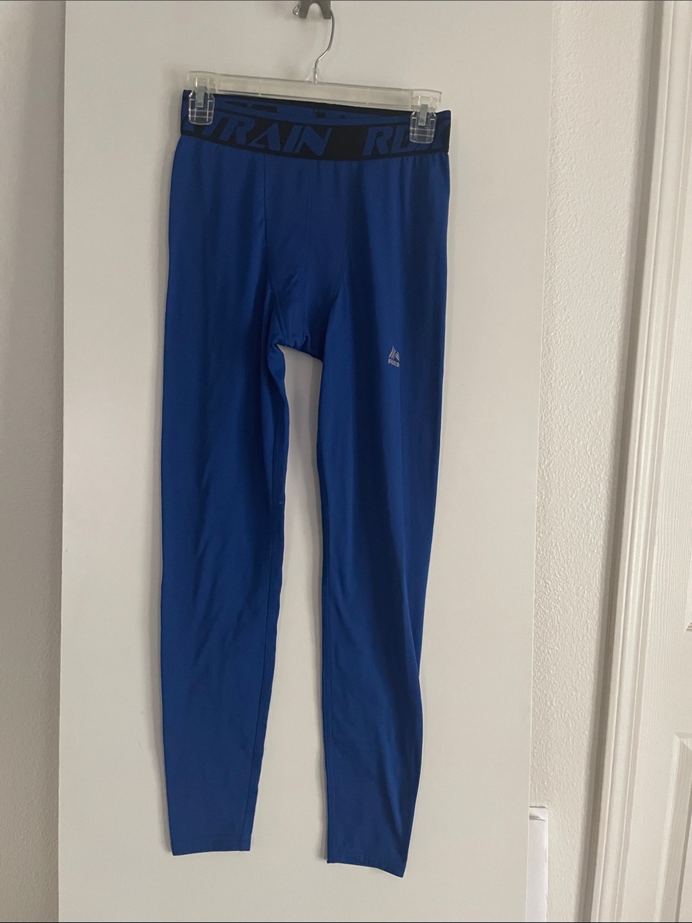 RBX-X DRI- Sport Activewear Compression Leggings Pants Blue Black S/P NWOT